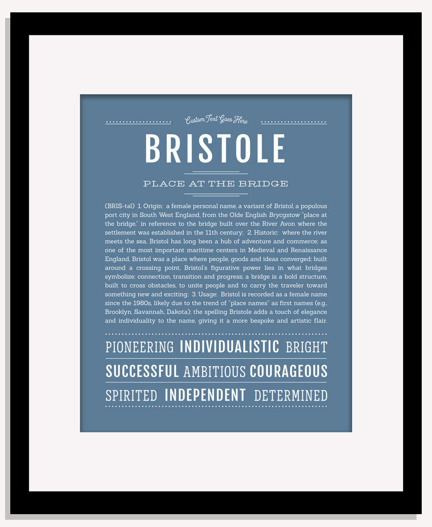 Bristole | Name Art Print