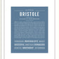 Bristole | Name Art Print