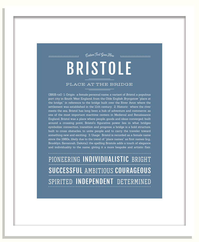 Bristole | Name Art Print