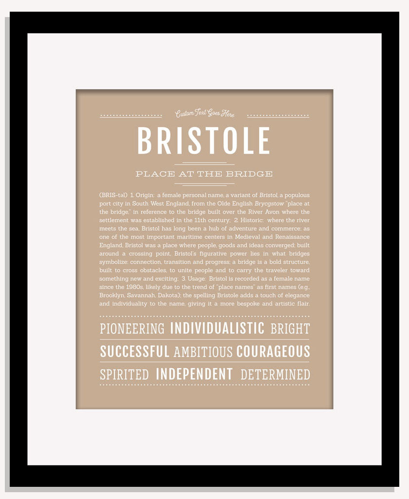 Bristole | Name Art Print