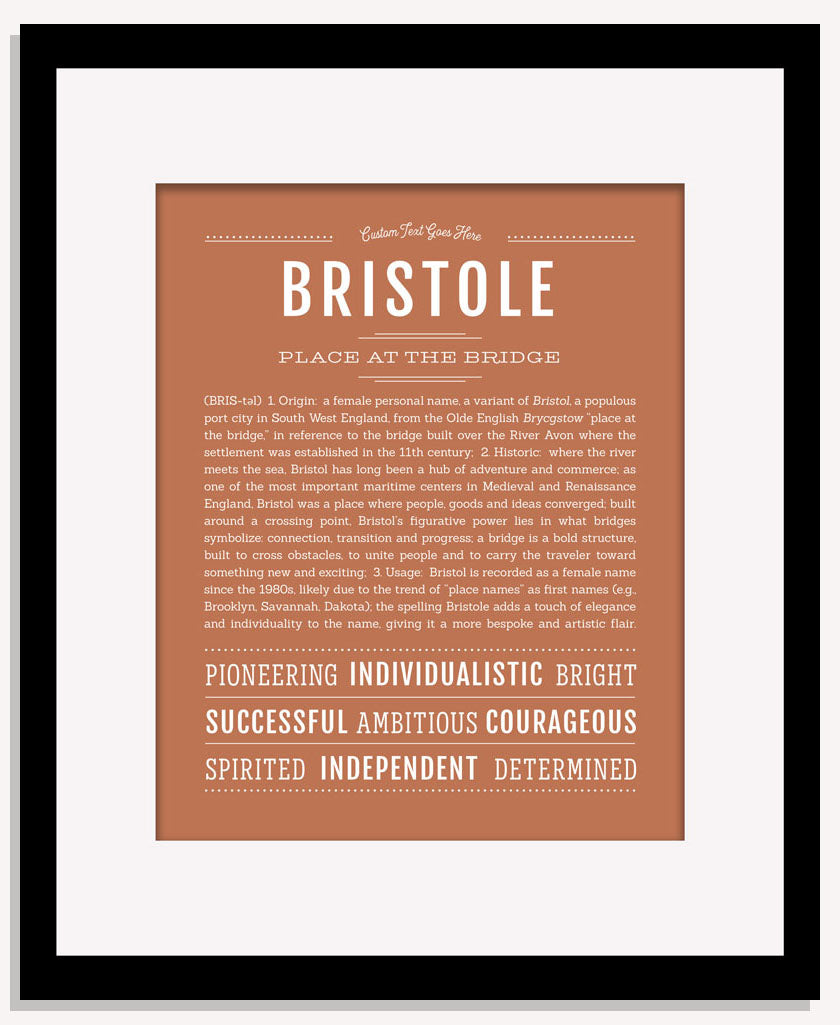 Bristole | Name Art Print