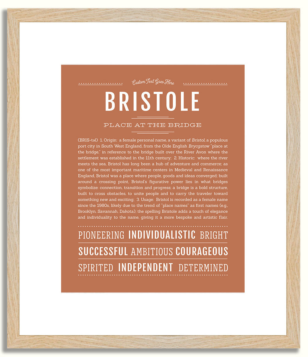 Bristole | Name Art Print