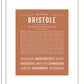 Bristole | Name Art Print