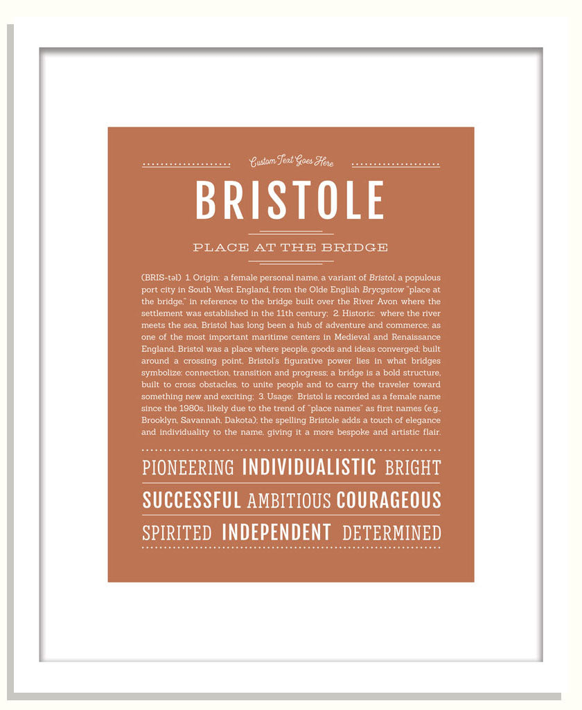 Bristole | Name Art Print