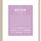 Britain (female) | Name Art Print