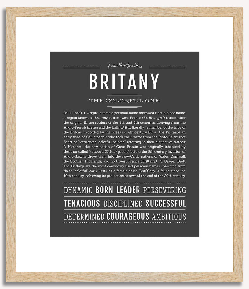 Britany | Name Art Print