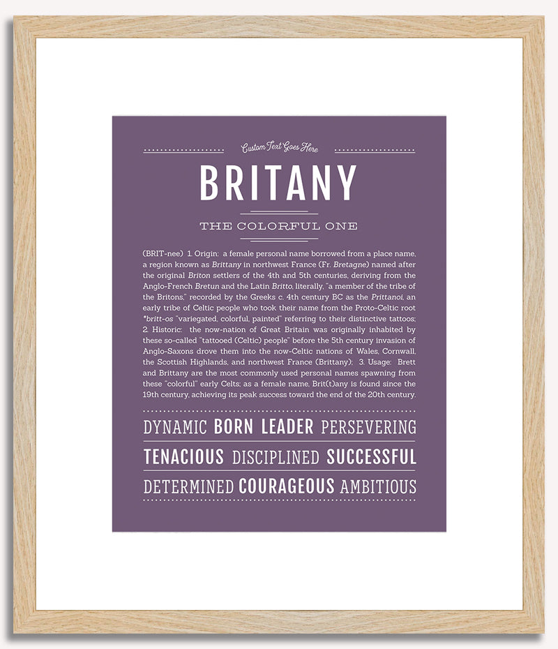 Britany | Name Art Print