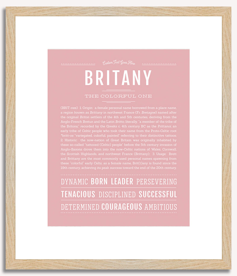 Britany | Name Art Print