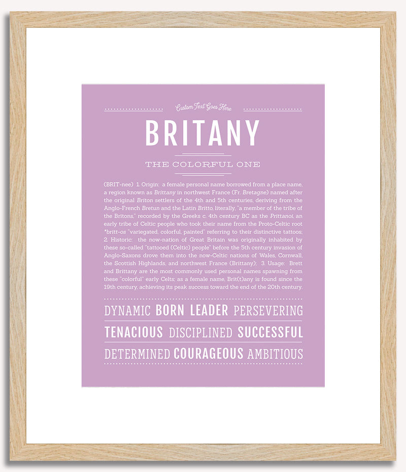 Britany | Name Art Print