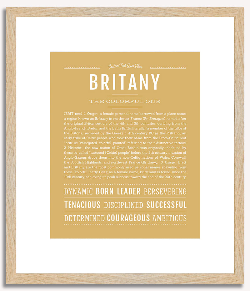 Britany | Name Art Print