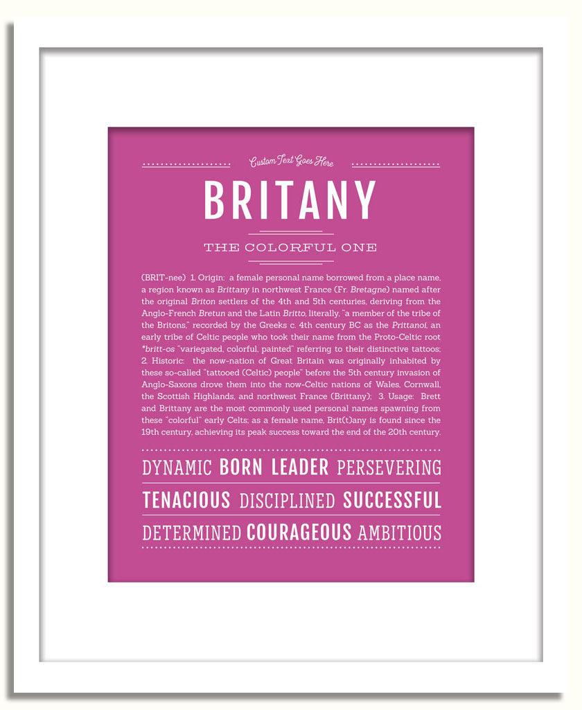 Frame Options | Dark Pink | White Frame, Matted