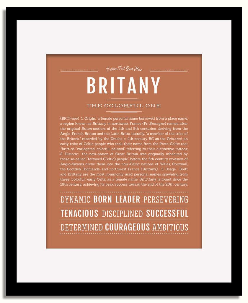 Frame Options | Terra Cotta | Black Frame, Matted