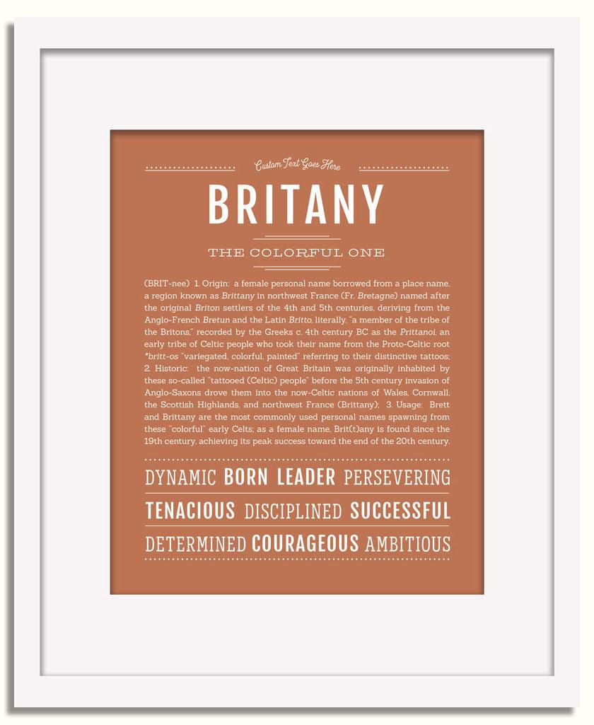 Frame Options | Terra Cotta | White Frame, Matted