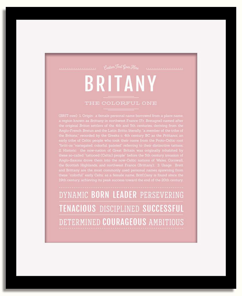 Frame Options | Dusty Rose | Black Frame, Matted