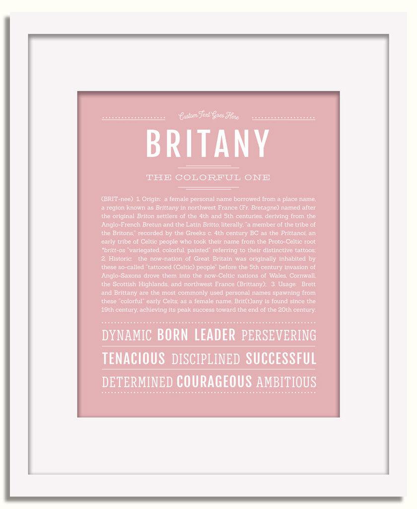 Frame Options | Dusty Rose | White Frame, Matted