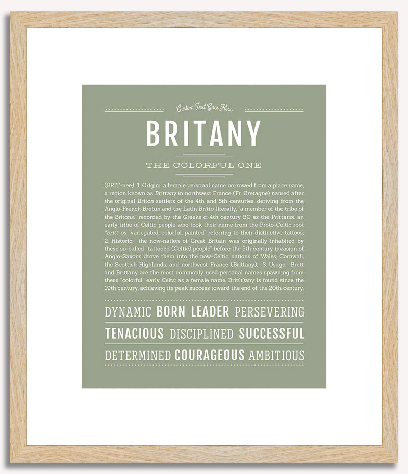 Britany | Name Art Print