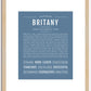 Britany | Name Art Print