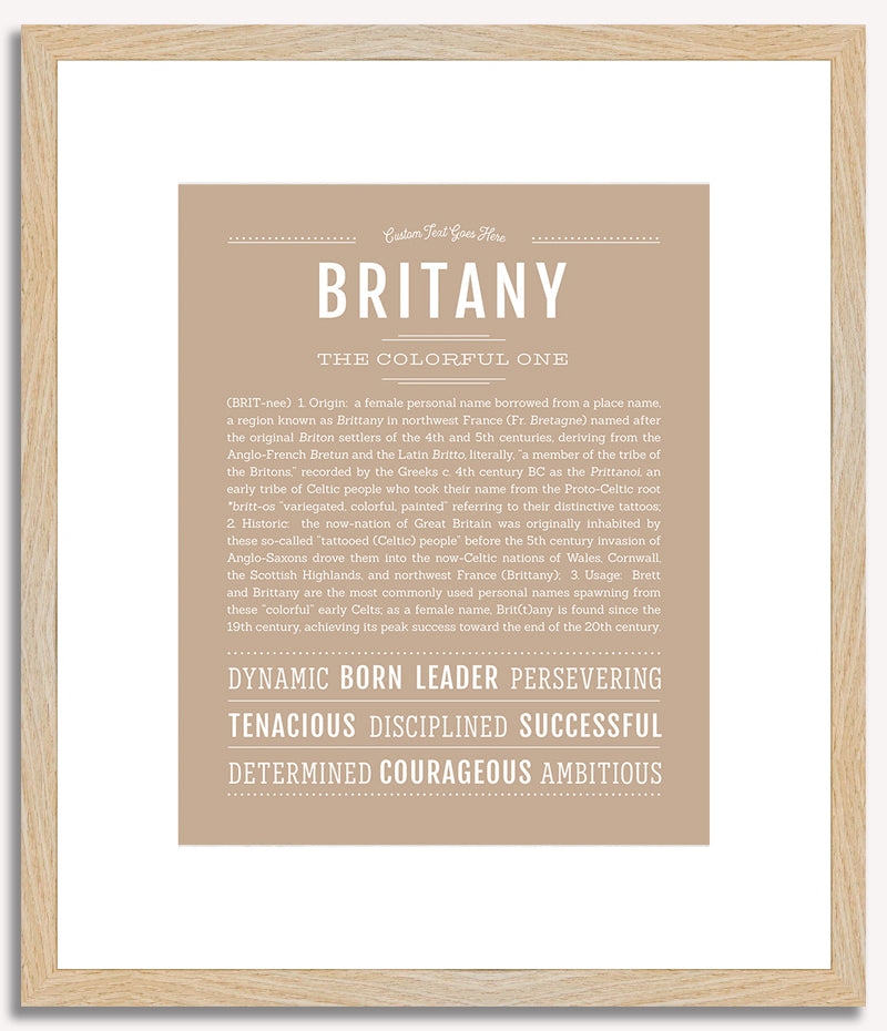 Britany | Name Art Print