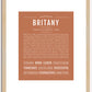 Britany | Name Art Print