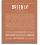 Britney | Name Art Print – Name Stories
