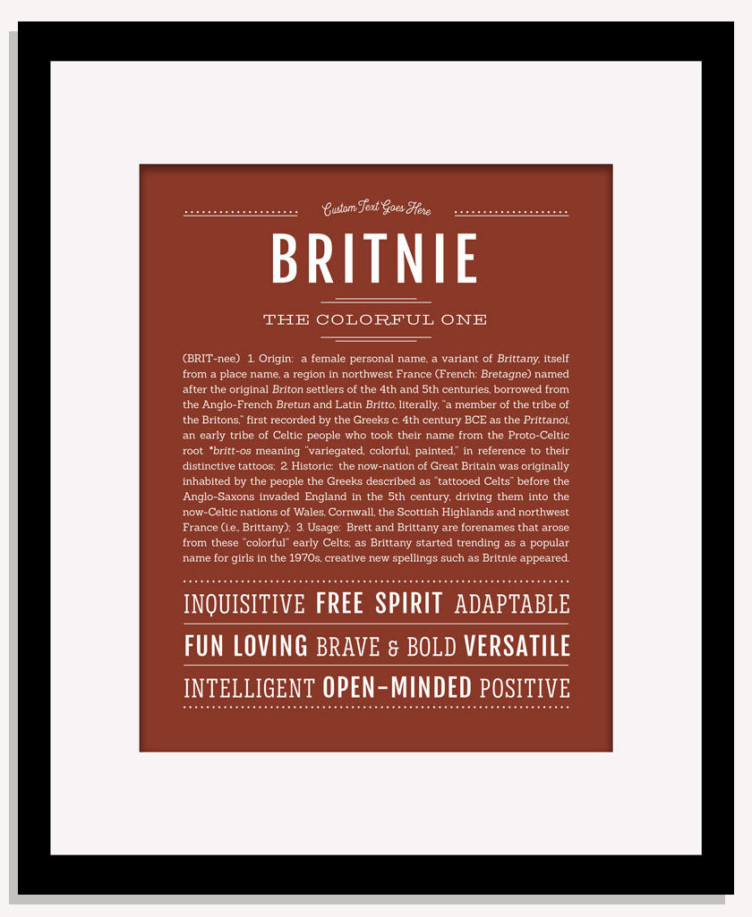 Britnie | Name Art Print
