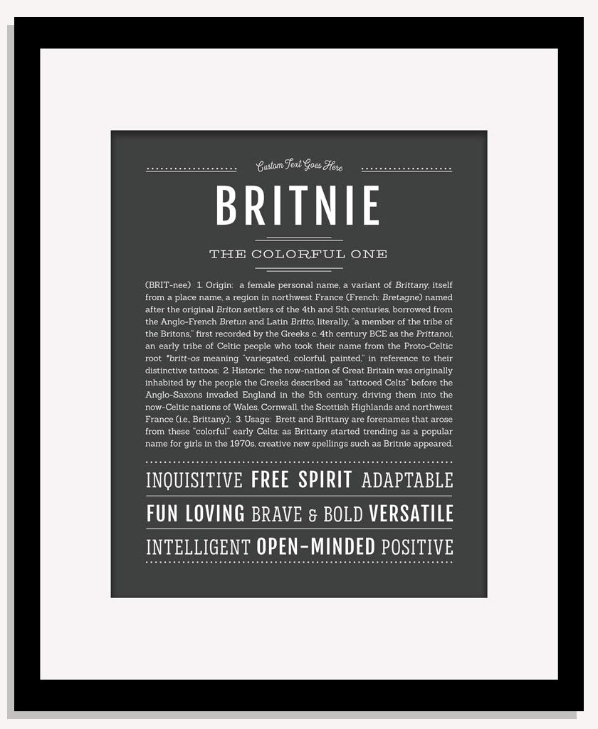 Britnie | Name Art Print