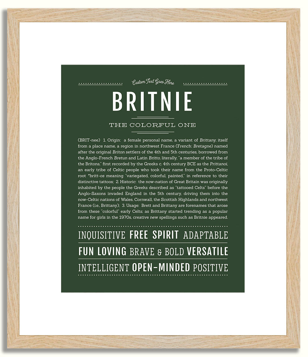 Britnie | Name Art Print