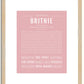 Britnie | Name Art Print