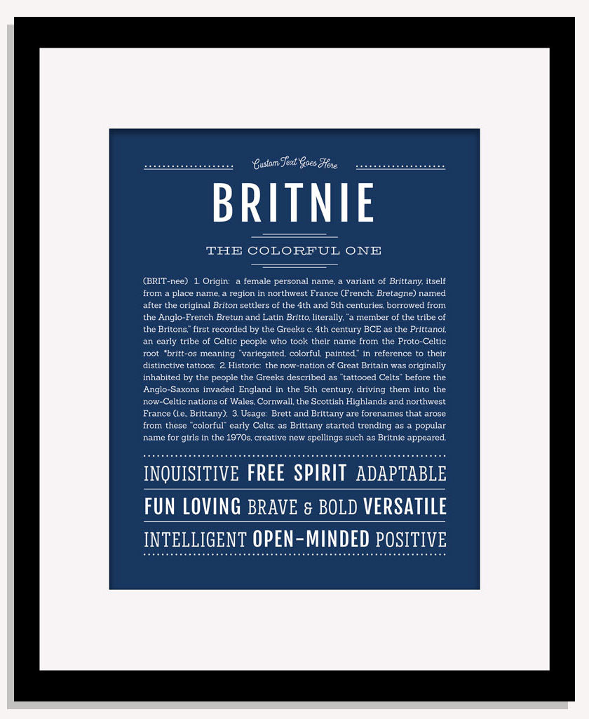 Britnie | Name Art Print