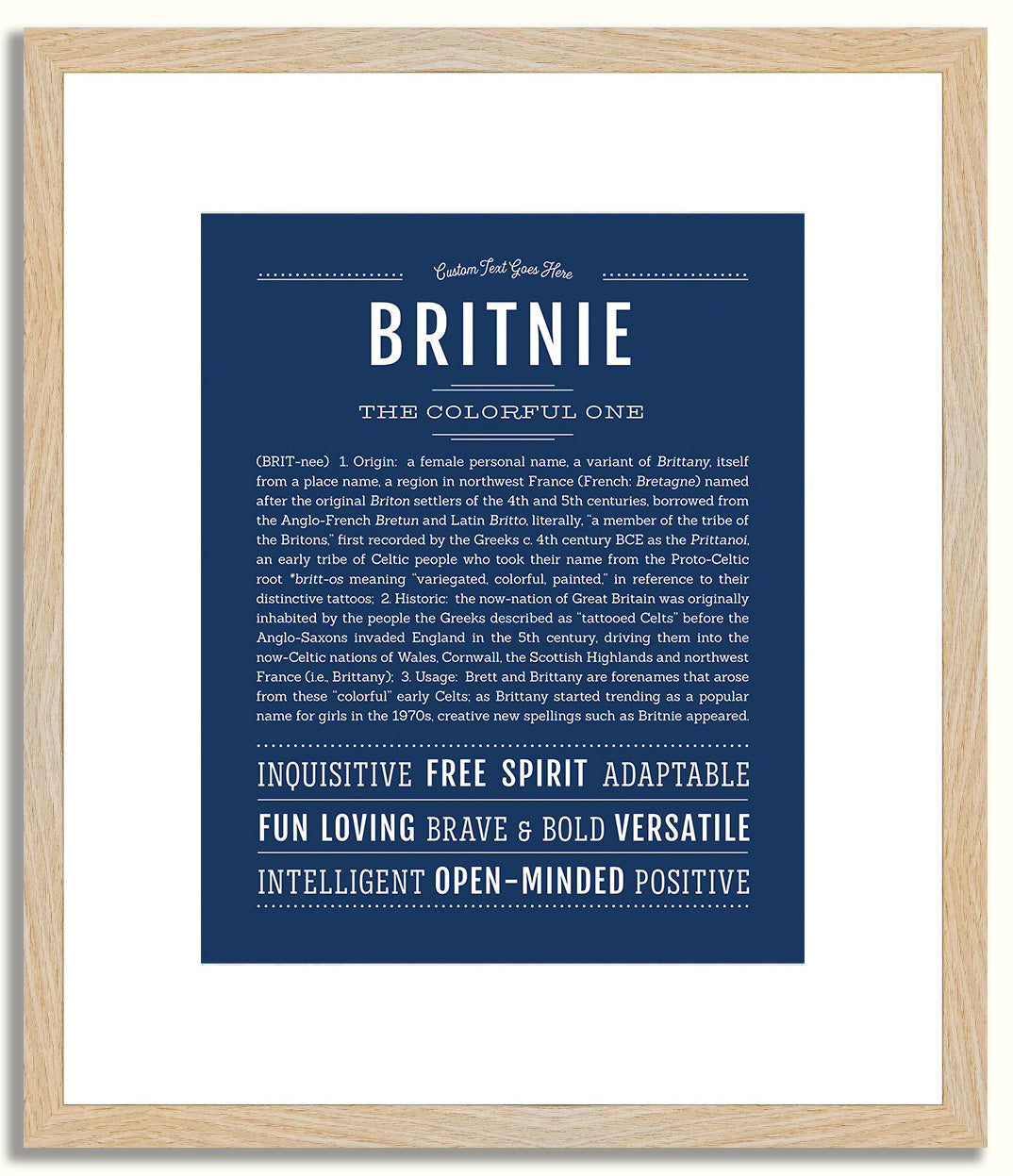 Britnie | Name Art Print