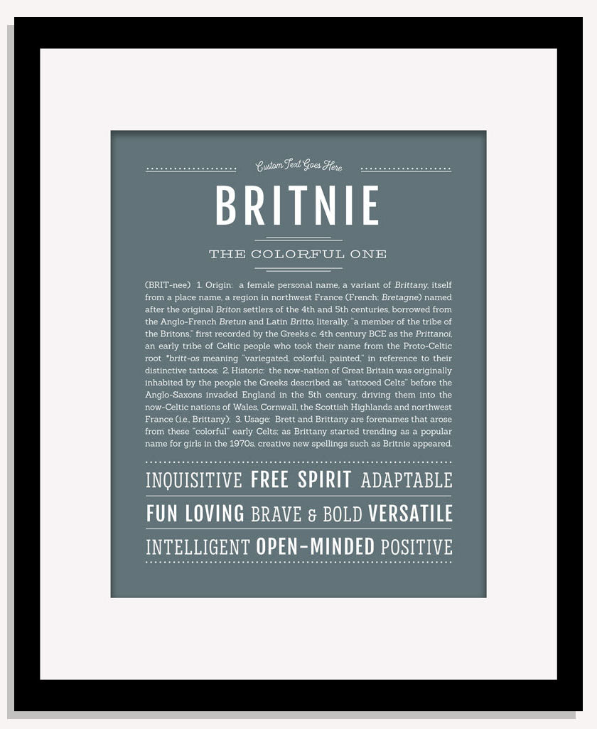 Britnie | Name Art Print