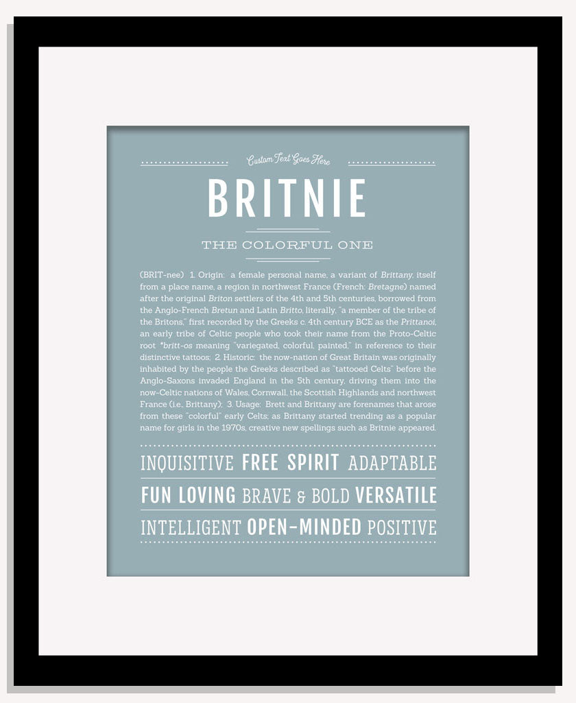 Britnie | Name Art Print