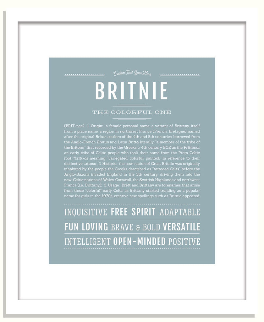 Britnie | Name Art Print