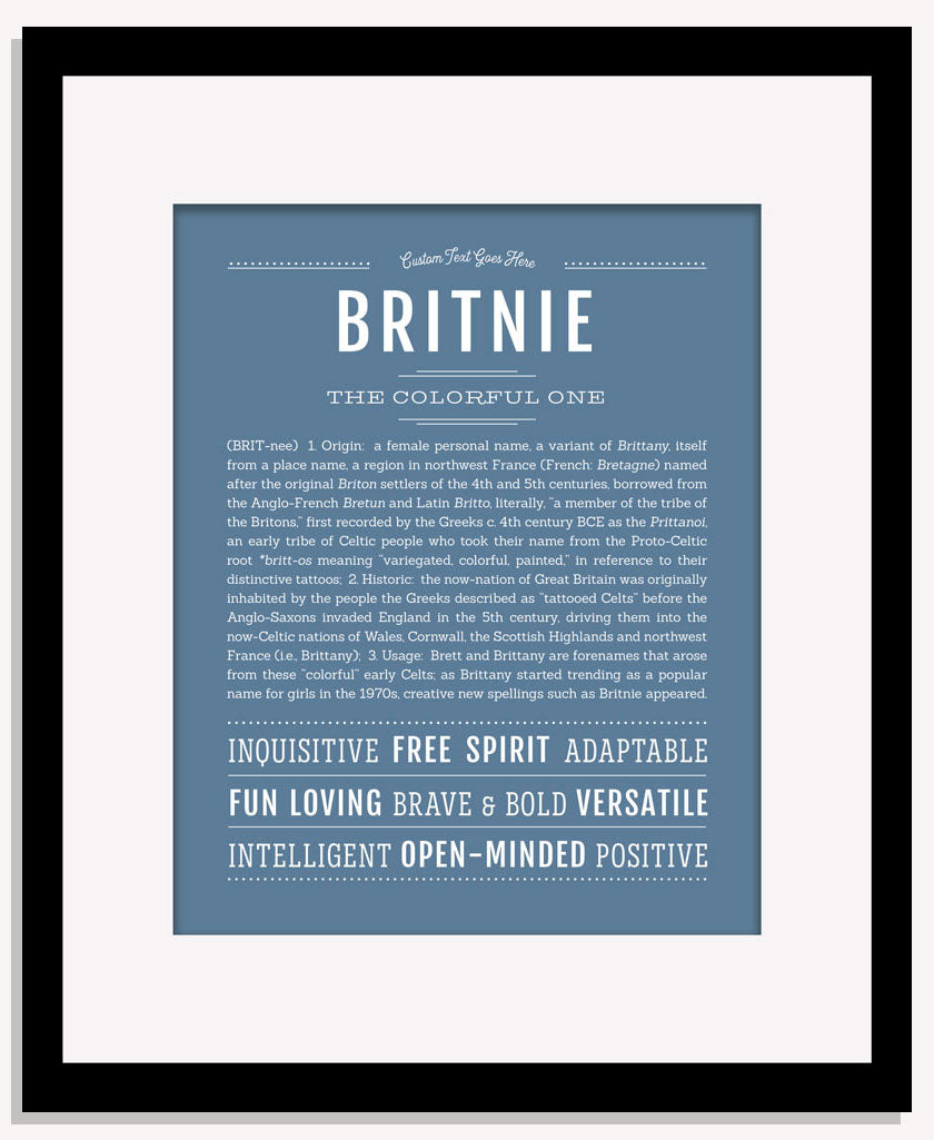 Britnie | Name Art Print