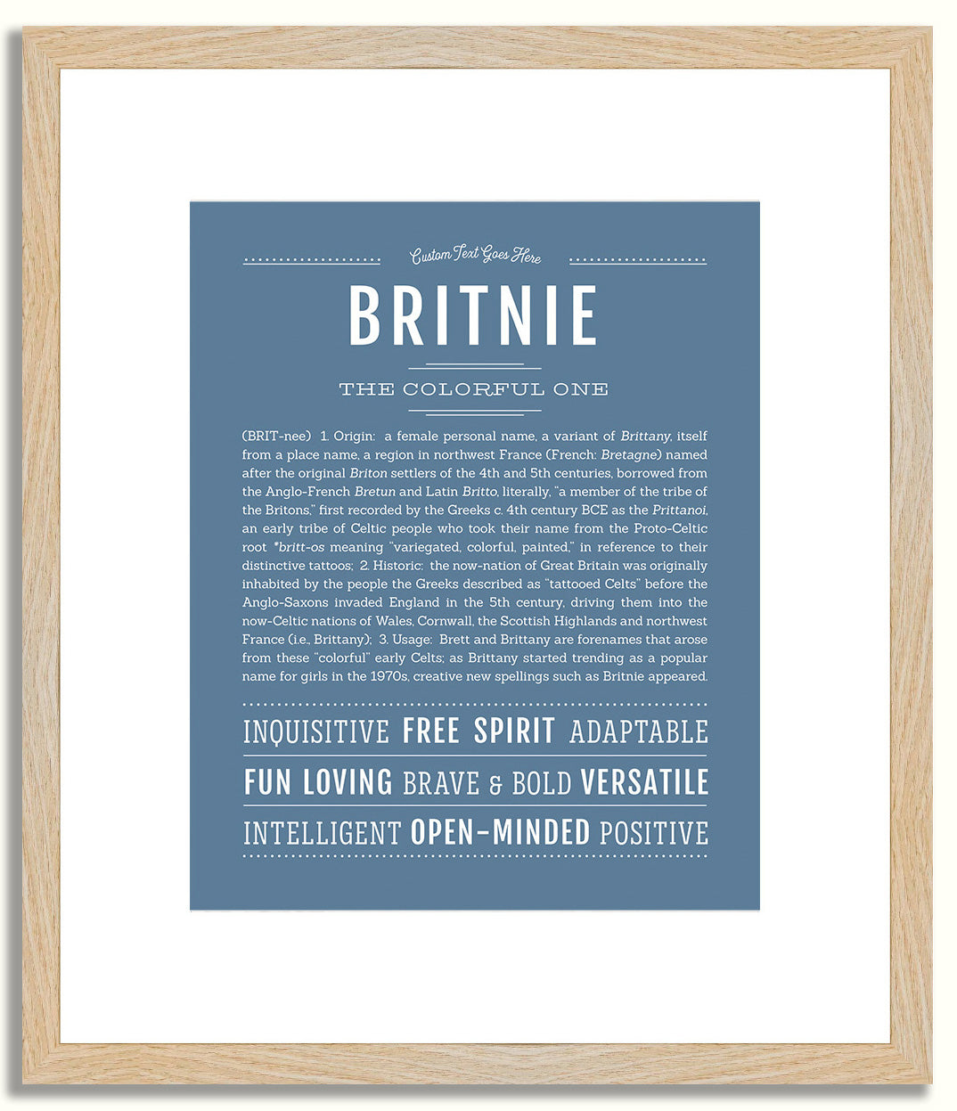 Britnie | Name Art Print