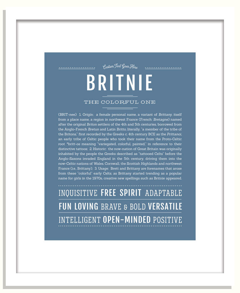 Britnie | Name Art Print