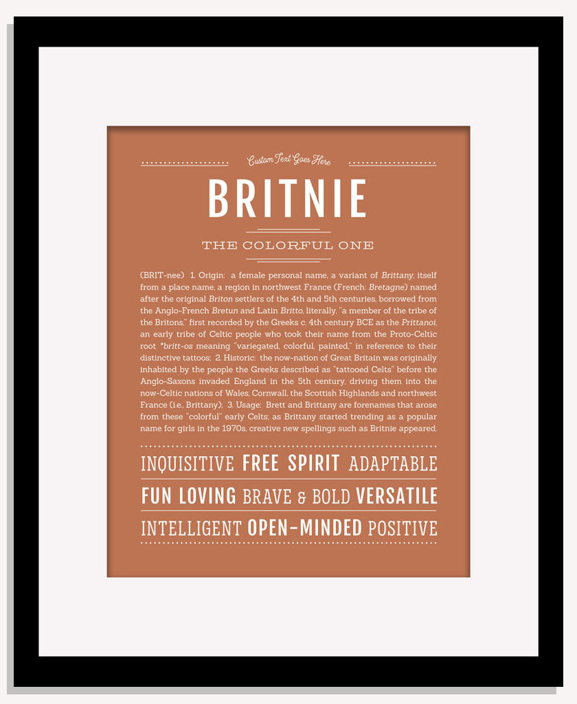 Britnie | Name Art Print