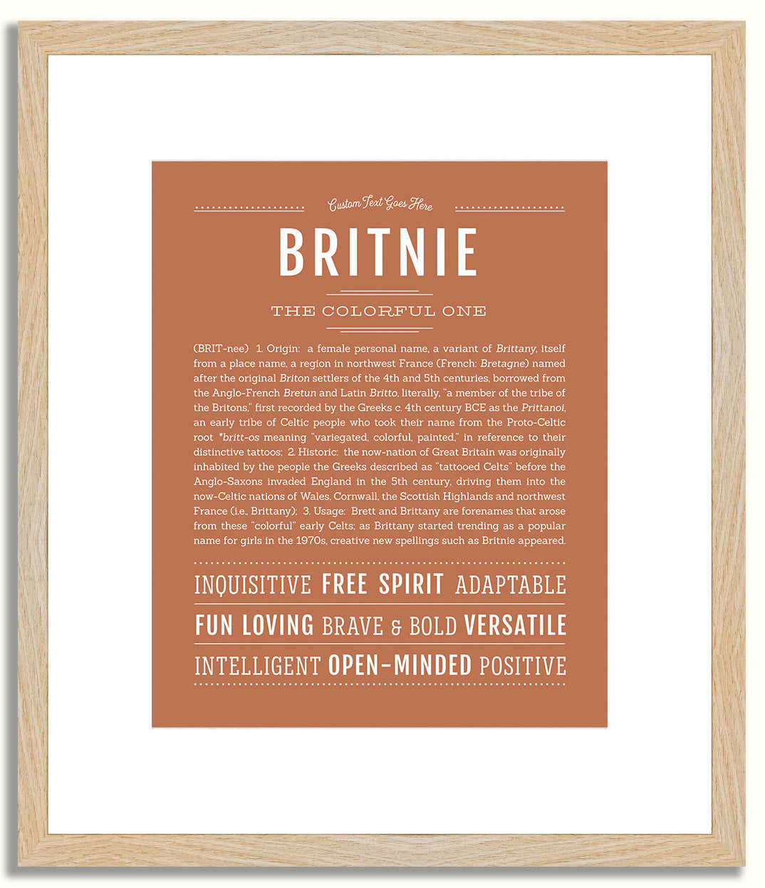 Britnie | Name Art Print
