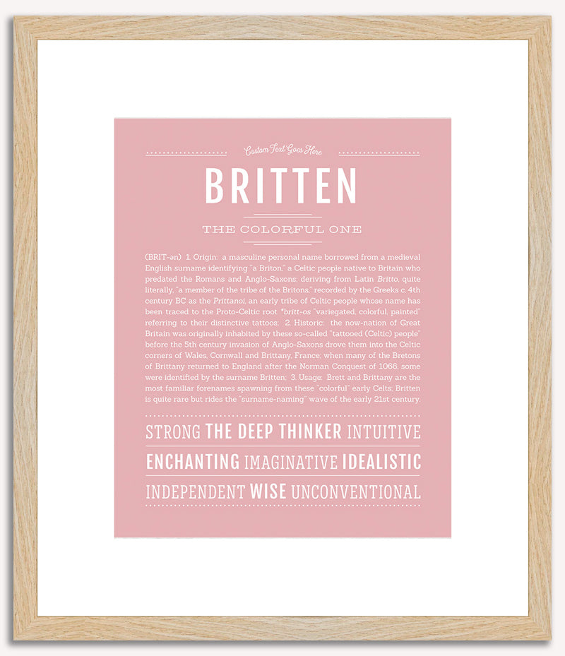 Britten | Name Art Print