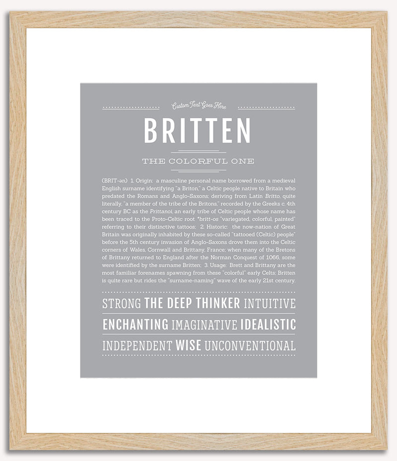 Britten | Name Art Print