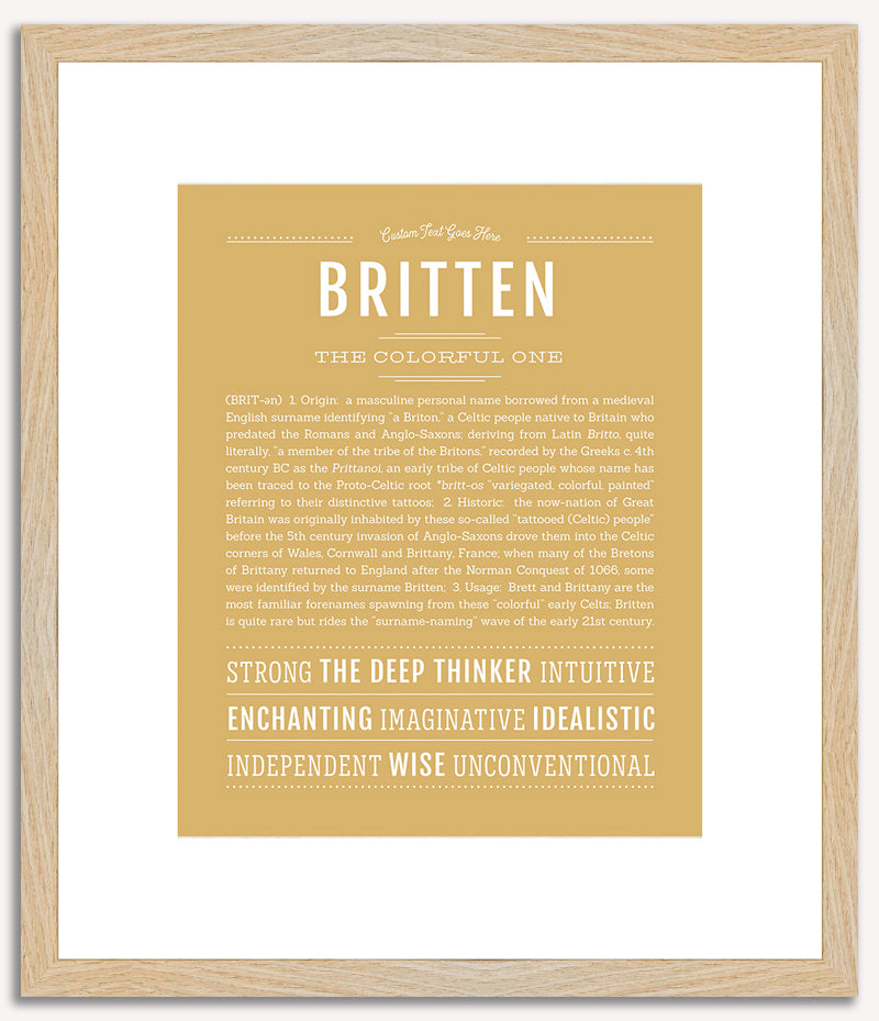 Britten | Name Art Print