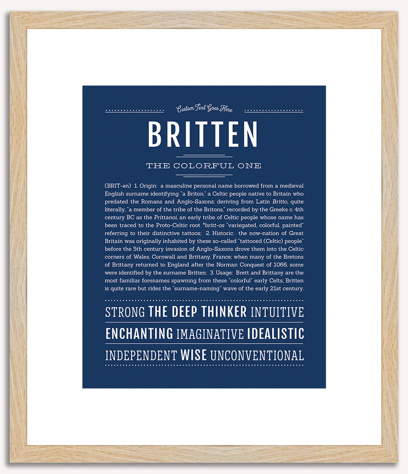 Britten | Name Art Print