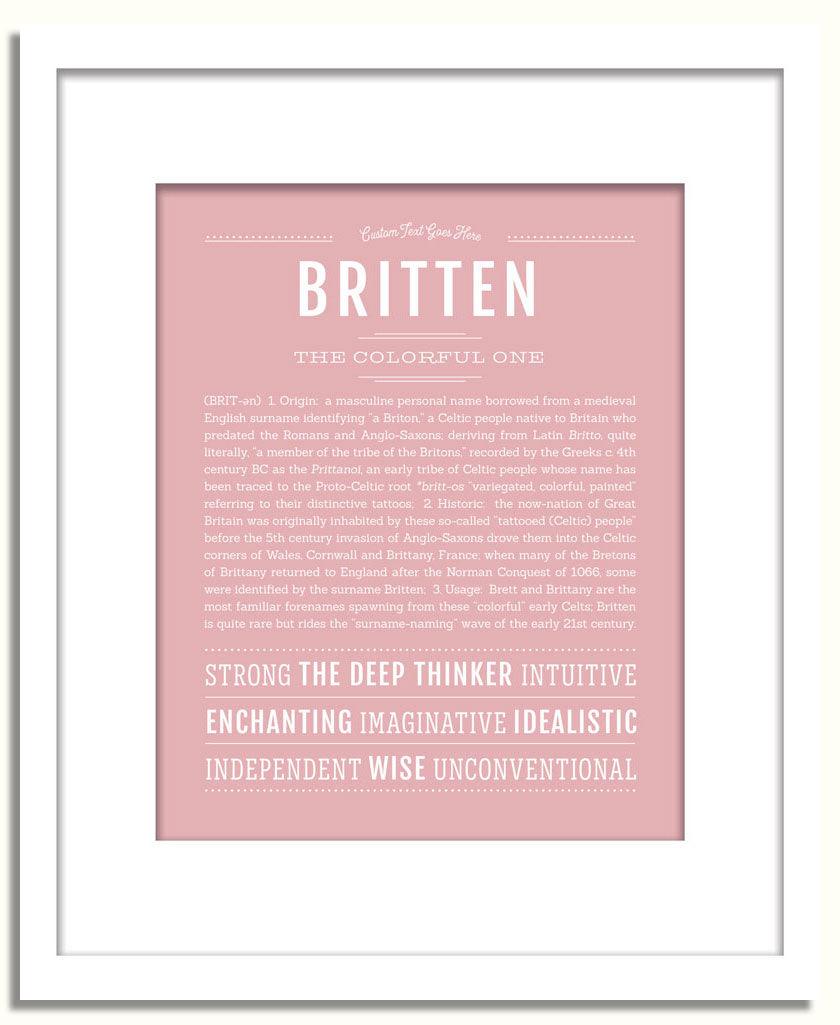 Frame Options | Dusty Rose | White Frame, Matted