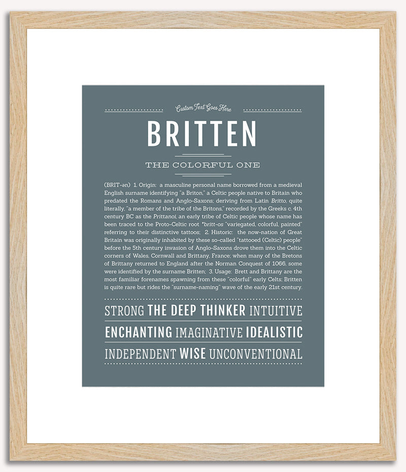 Britten | Name Art Print