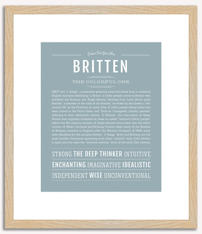 Britten | Name Art Print