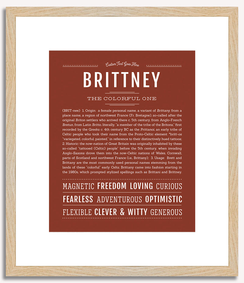 Brittney | Name Art Print