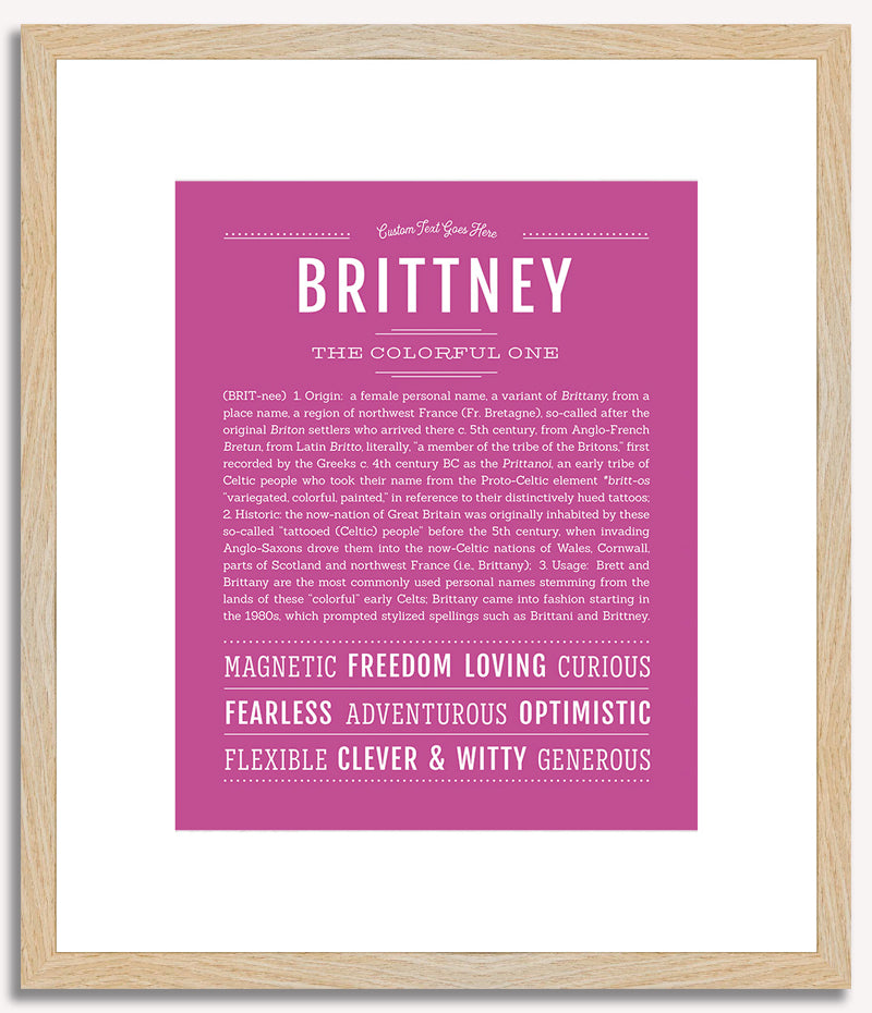 Brittney | Name Art Print