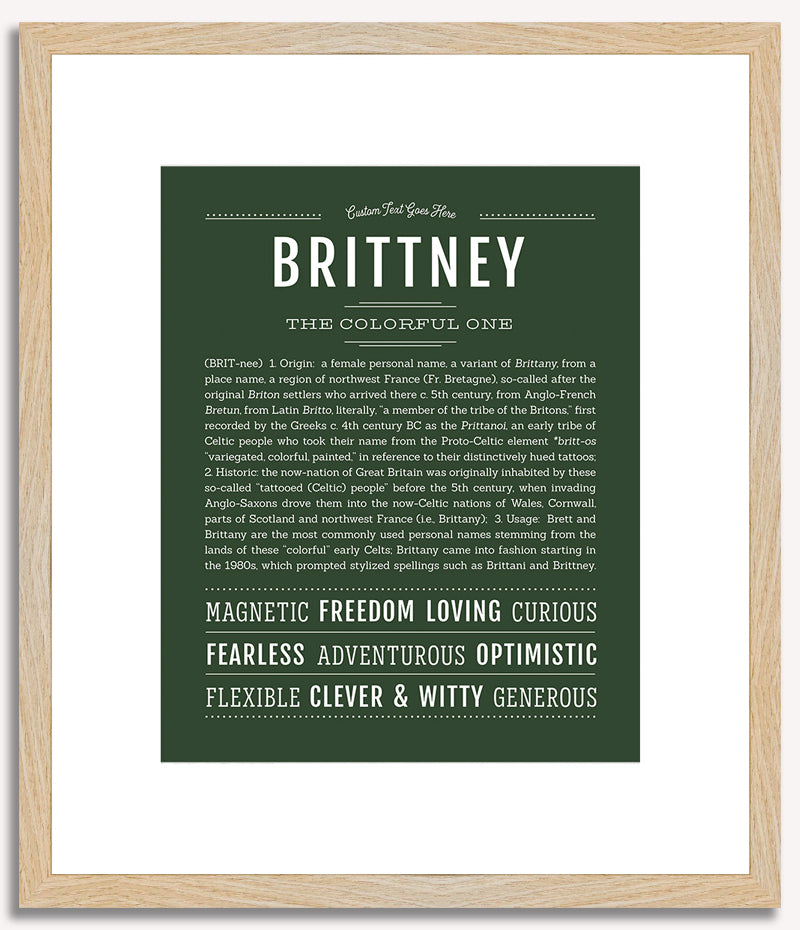 Brittney | Name Art Print