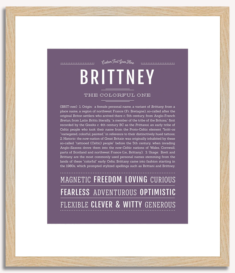 Brittney | Name Art Print