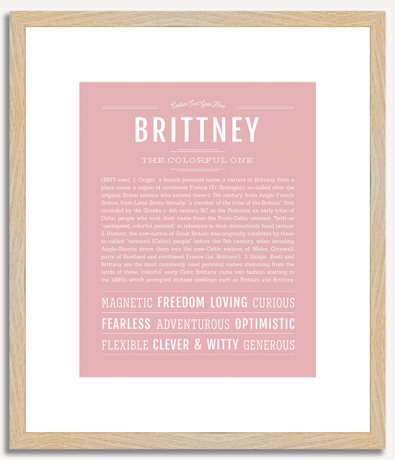 Brittney | Name Art Print